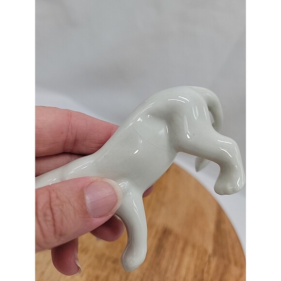 Ceramic White Jaguar Panther Figurine 2.25"×4.5 - Picture 6 of 7